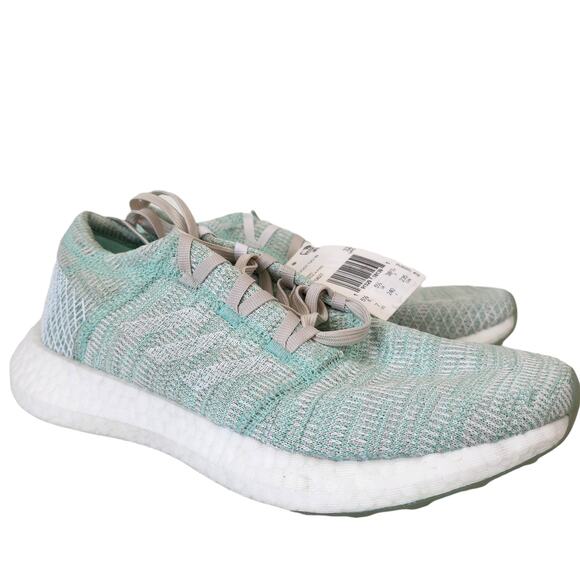 adidas Womens Pureboost Go, Clear Mint/White/Raw White, 7 M US - Picture 1 of 10